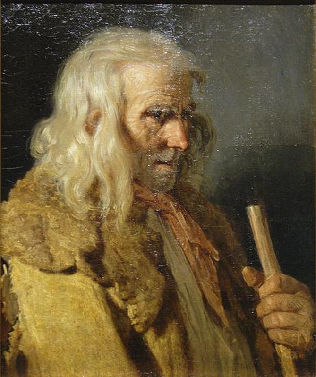 Jean-Jacques Monanteuil Portrait of a Breton Peasant oil painting image